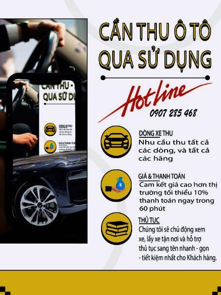 Xe ô tô cũ Cần Thơ: Thu mua ô tô cũ tất cả các hãng giá cạnh tranh
